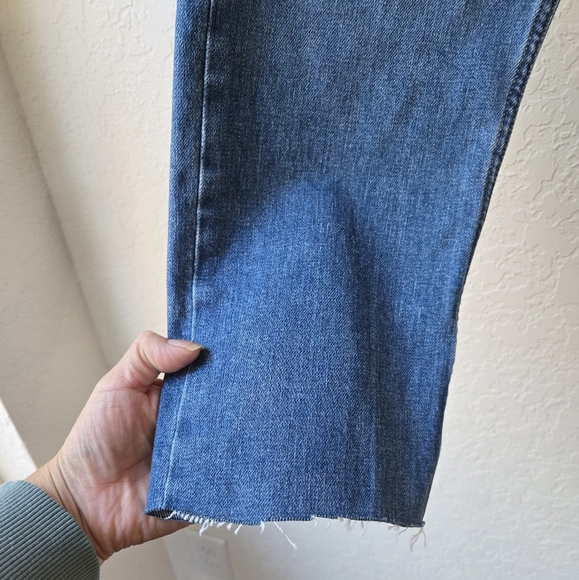 Everlane high rise cropped 23 inseam Jeans Raw Hem size 28 - Picture 2 of 10